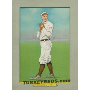 Christy Mathewson New York Giants Turkey Reds Cabinet Card file