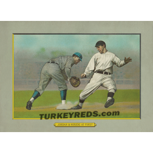Jordan and Herzog at First - Turkey Reds Cabinet Card