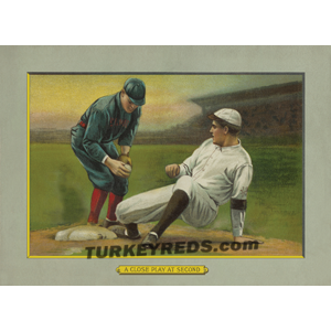 A Close Play at Second - Turkey Reds Cabinet Card file